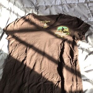 420 The Happy Camper Graphic Tee in Black and Green